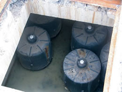 They can also be designed as cartridges in a vault underground.