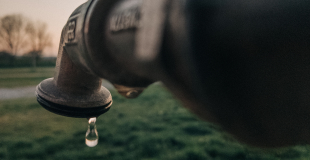 Outdoor faucet dripping