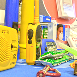 Emergency tools such as a walkie talkie