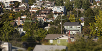 A neighborhood in Seattle. 