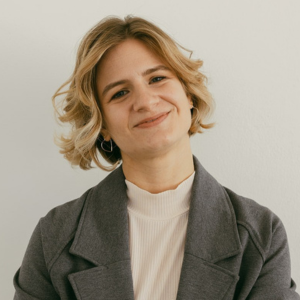 Headshot of Kate Faoro Wright.