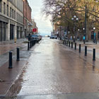 Improvements made to S Main St at Occidental Park