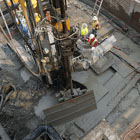Installing jet grout into the soil
