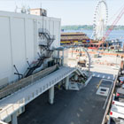 Completed view of the Union Street Pedestrian Bridge