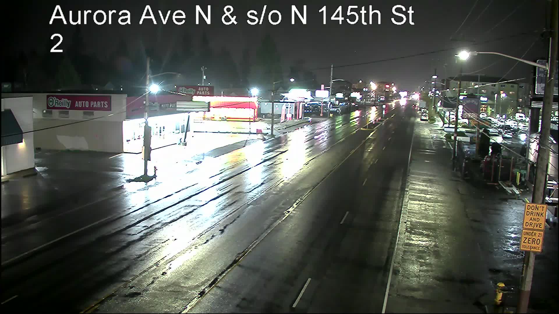 Aurora Ave N & N 145th St NS current traffic camera view